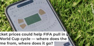 FIFA’s secondary ticket market can be seen on a smartphone screen. Maximilian Haupt / picture alliance via Getty Images